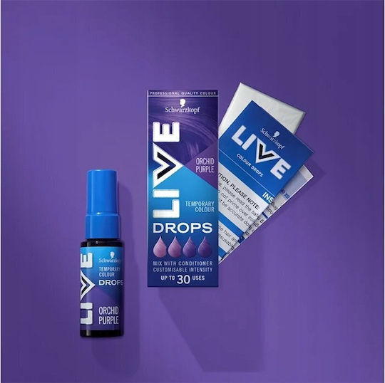 Schwarzkopf Live Drops Temporärer Farbstoff für Haare Orchid-Violett 30ml