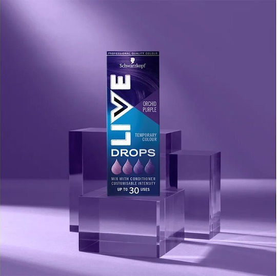 Schwarzkopf Live Drops Temporärer Farbstoff für Haare Orchid-Violett 30ml