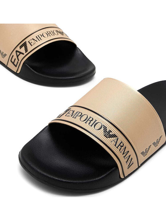 Emporio Armani Мъжки Чехли Златни Emporio Armani Мъжки Чехли Златни