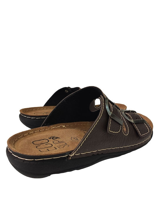 Herrensandalen in Braun Farbe