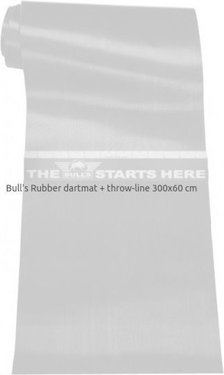 Covoraș din cauciuc Bulls + Linie de aruncare 300 x 60 cm