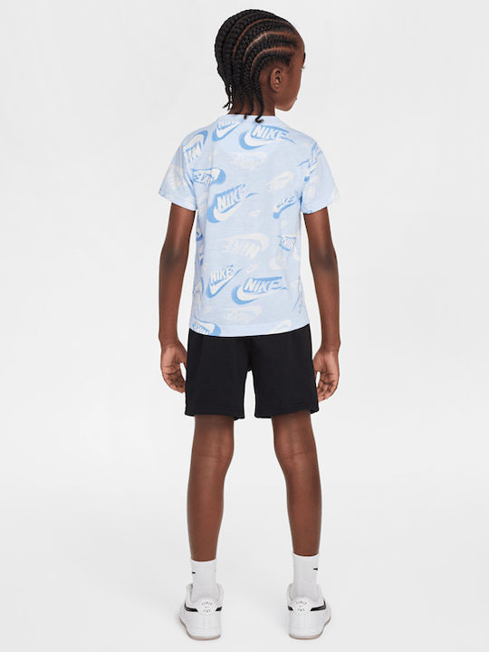 Παιδικό Σετ με Σορτς Καλοκαιρινό 2τμχ Μαύρο Sportswear
