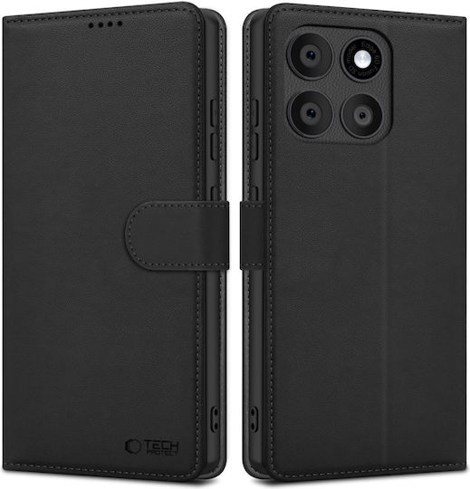 Tech-Protect Wallet Δερματίνης / Σιλικόνης Μαύρο (Motorola Edge 60 / 60 Fusion)