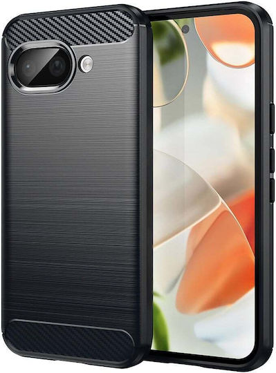 Techsuit Carbon Back Cover Silicone Black (Google Pixel 9a - Techsuit)