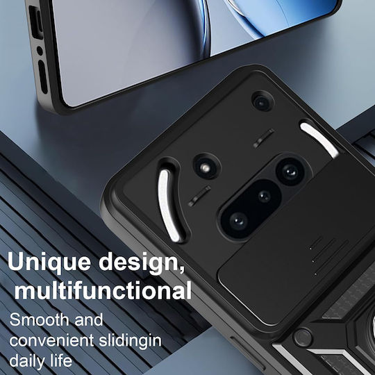 Techsuit Shield Back Cover Plastic / Silicon Negru (Nothing Phone (3a))