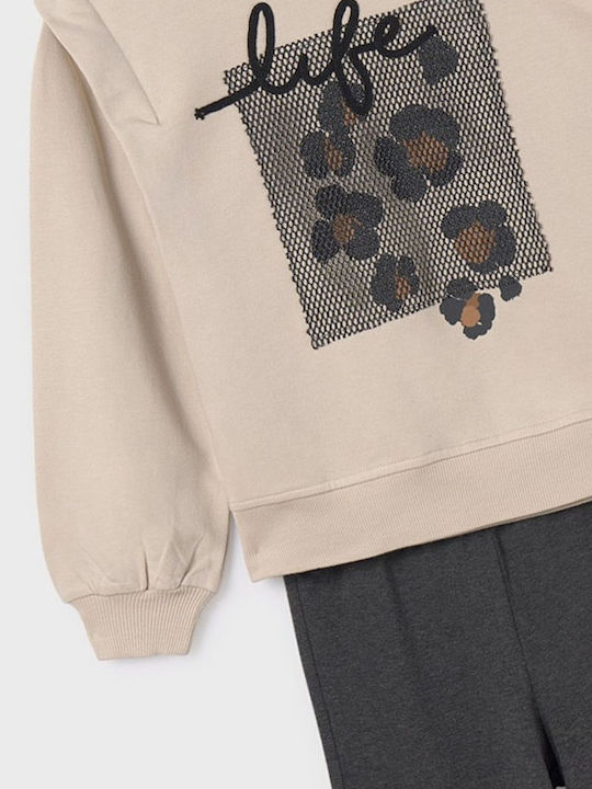 Kinder-Set mit Leggings Winter 2Stück Beige/Grey Life