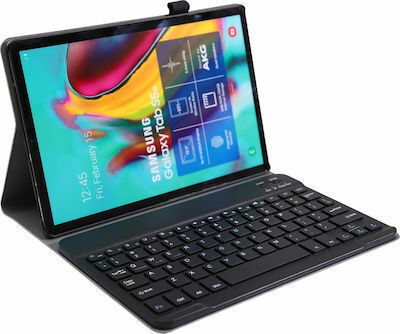 Flip Cover Wireless Keyboard / Stand Μαύρο (Galaxy Tab S6 Lite 10.4)
