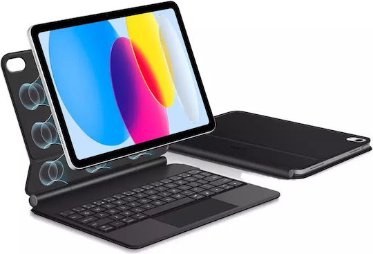 Tech-Protect Smartcase Flip Cover with Keyboard Blacη (iPad 10.9” 10/2022, iPad 11” 11/2025)