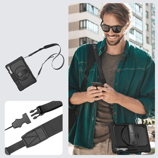 Tech-Protect Solid Флип капак Черен (Galaxy Tab S10 FE+ X620 / X626B)