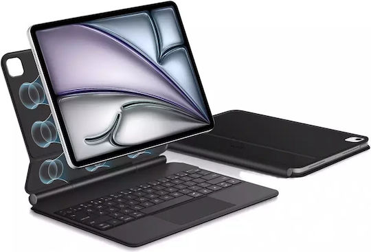 Tech-Protect Smartcase Klappdeckel mit Tastatur Schware (iPad Pro 12,9" 4/5/6, iPad Air 13" 1/2)