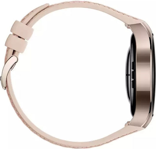 Huawei Watch 5 Stainless Steel 42mm Waterproof with eSIM and Heart Rate Monitor (Beige)