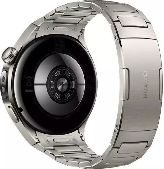 Huawei Watch 5 Titanium 46mm Waterproof with eSIM and Heart Rate Monitor (Silver)