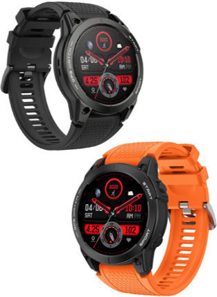 Aiwa SW-A2000 Smartwatch με Παλμογράφο (Μαύρο)