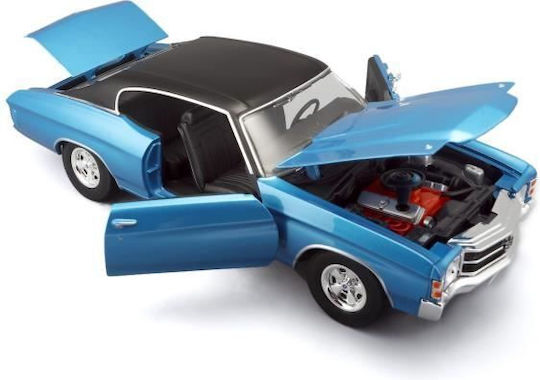 1971 Chevrolet Chevelle SS454 Sport Coupe Collectible Car Maisto Scale 1/18 Blue