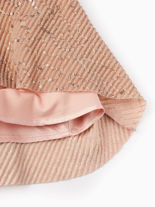 Kids' Set with Skirt Winter 2pcs Pink