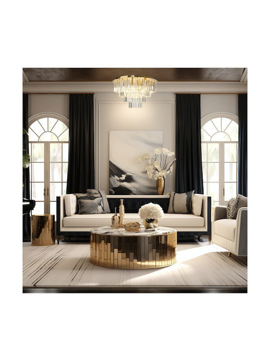 Eko Light Chandelier with Crystals Gold 60cm