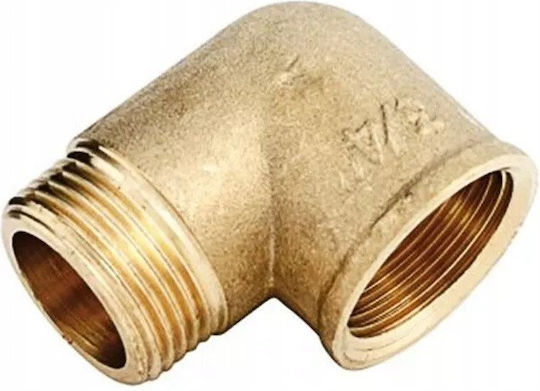 Diamond Γωνία Съединител за тръби Месинг 1/2" Мъжки