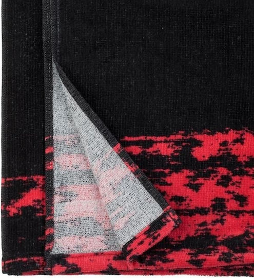Prosop de plajă model anonim 150x75cm negru