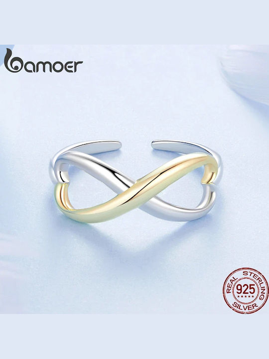 Bamoer Damen Ring aus Silber Vergoldet