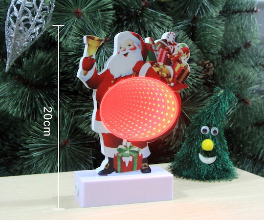 Illuminated Santa Claus Battery Red 20x3x3cm Christmas