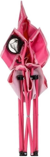 Scaun de camping pentru copii, pliabil, model unicorn, husă 36x36x75cm, fucsia