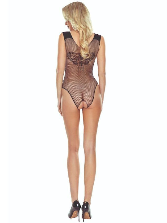 Passion Sexy Κορμάκι με Δαντέλα Μαύρο
