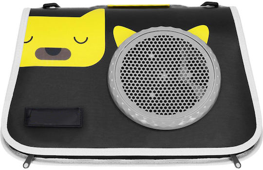 Small Pet Carrier Bag Dog Cat Foldable 24x40x24 Cm Black