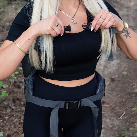Husă impermeabilă pentru rucsac militar tactic de drumeție, 90 litri, 25 kg, 74x32x20 cm, albastru-gri