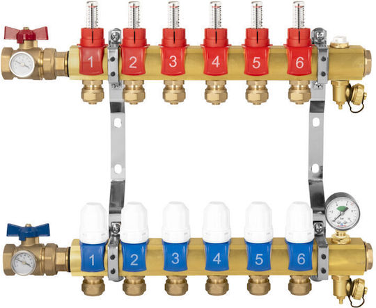 Floor Heating Distributor 9 Circuits Complete