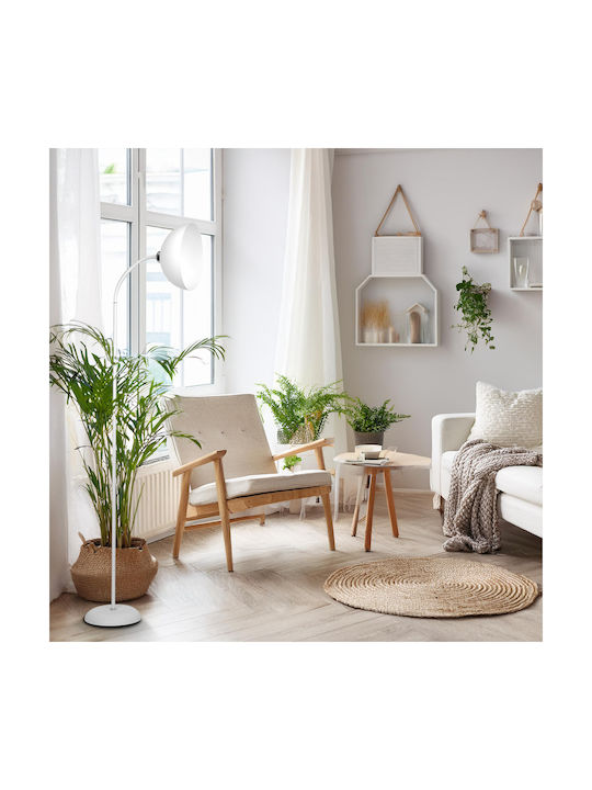 Eko Light Stehleuchte mit Fassung für Lampe E27 Weiß
