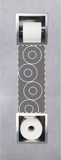 Balneo Haltevorrichtung für Toilettenpapier Inox