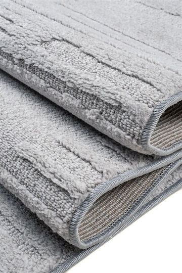 Klonaras Σετ Χαλιά Κρεβατοκάμαρας Light Grey KL472617 3τμχ