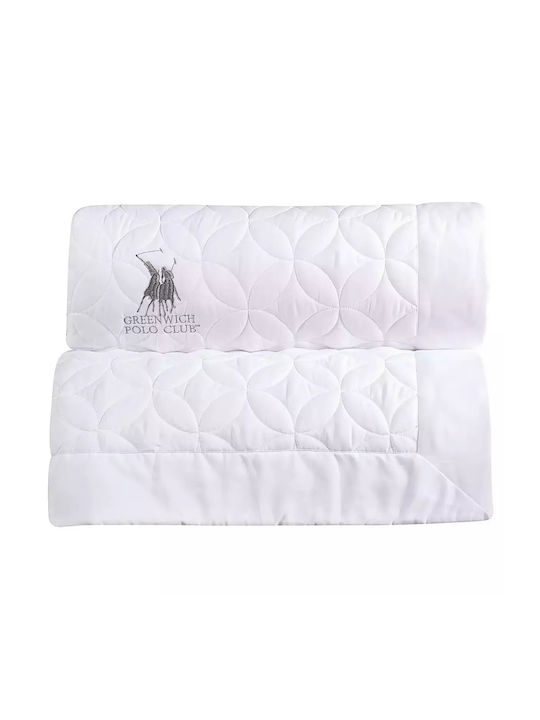 Greenwich Polo Club 2357 Κουβερλί Υπέρδιπλο Microfiber White 240x250cm