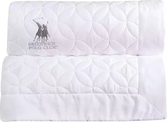 Greenwich Polo Club 2357 Coverlet Queen Size Microfiber White 240x250cm