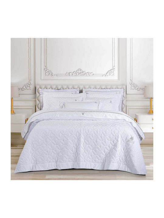 Greenwich Polo Club 2357 Κουβερλί Υπέρδιπλο Microfiber White 240x250cm