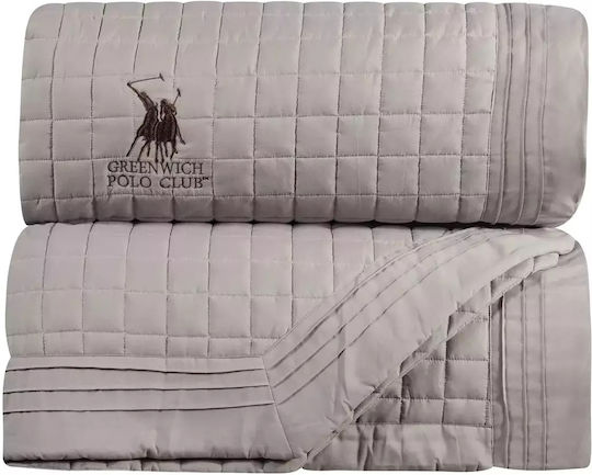 Greenwich Polo Club 2356 Κουβερλί Υπέρδιπλο Microfiber Taupe 240x250cm