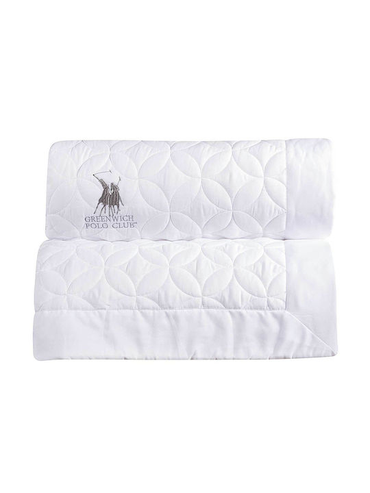 Greenwich Polo Club 2357 Κουβερλί Υπέρδιπλο Microfiber White 240x250cm