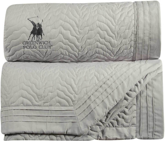 Greenwich Polo Club 2353 Κουβερλί Υπέρδιπλο Microfiber Grey 240x250cm