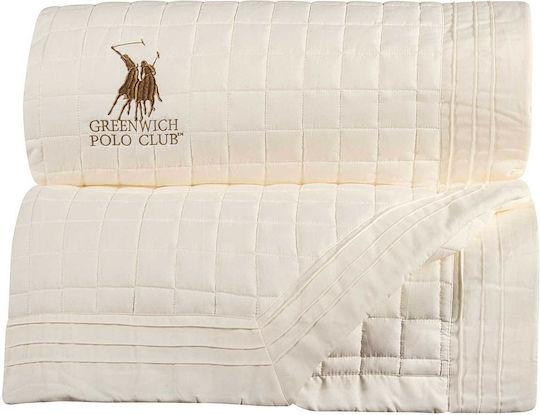 Greenwich Polo Club 2355 Κουβερλί Υπέρδιπλο Microfiber Ecru 240x250cm