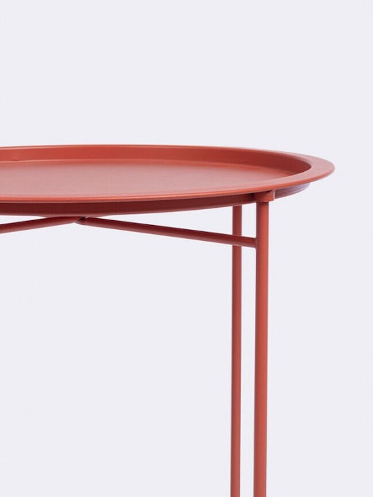 Austin Auxiliary Outdoor Metal Table Terracotta 46x46x52cm