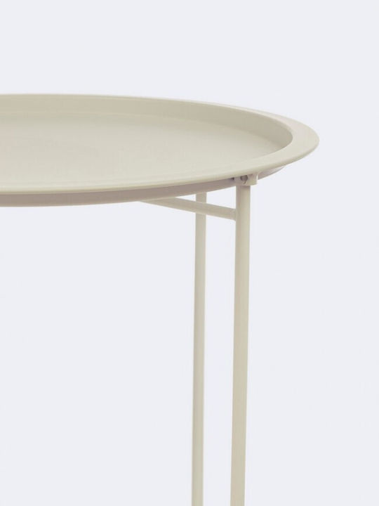 Tisch für kleine Außenbereiche Stabil Austin Cream 46x46x52cm