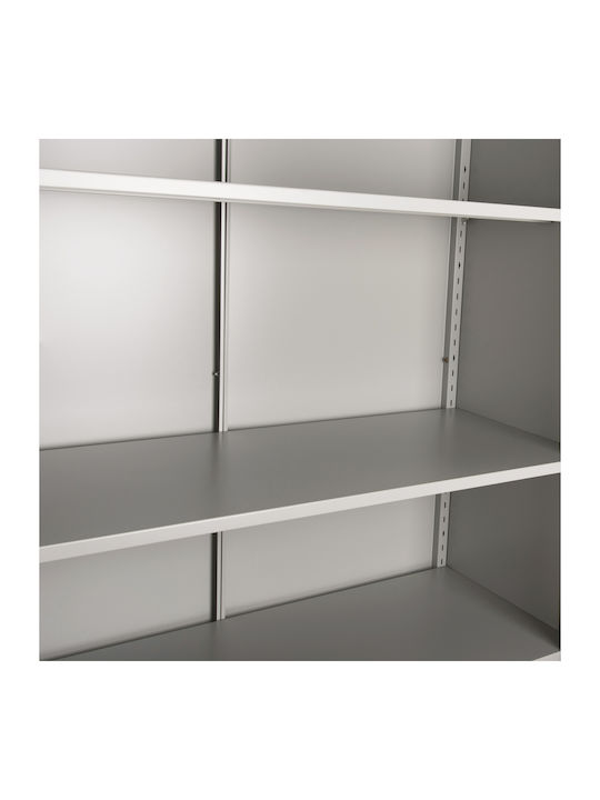 Double Door Wardrobe Metallic 90x40x190cm