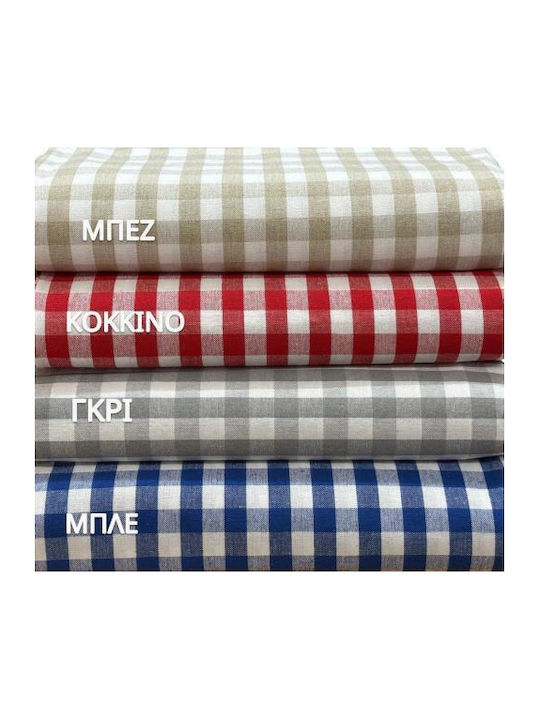 Linea Home Τραπεζομάντηλο Λινό Μπλε 140x140εκ.