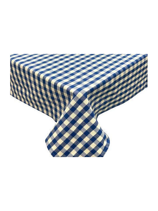 Linea Home Τραπεζομάντηλο Λινό Μπλε 140x140εκ.