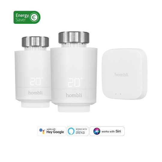 Hombli Ηλεκτρονική Θερμοστατική Κεφαλή με Wi-Fi για Σώμα Καλοριφέρ 1τμχ