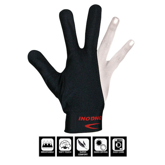 Longoni Nero Dx Billardhandschuh Rechts, Lang