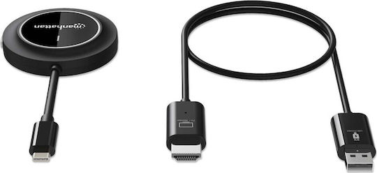 Manhattan HDMI адаптер 1080p безжичен HDMI дисплей комплект за презентации