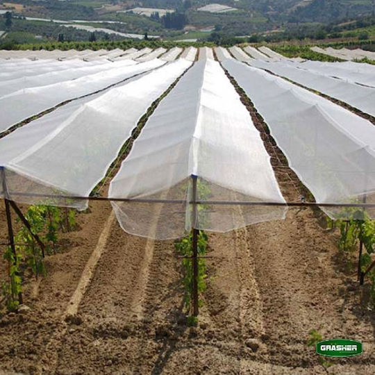 Grasher 104048 Αντιχαλαζικό Ύφασμα 60gr/m² 4x100m Λευκό