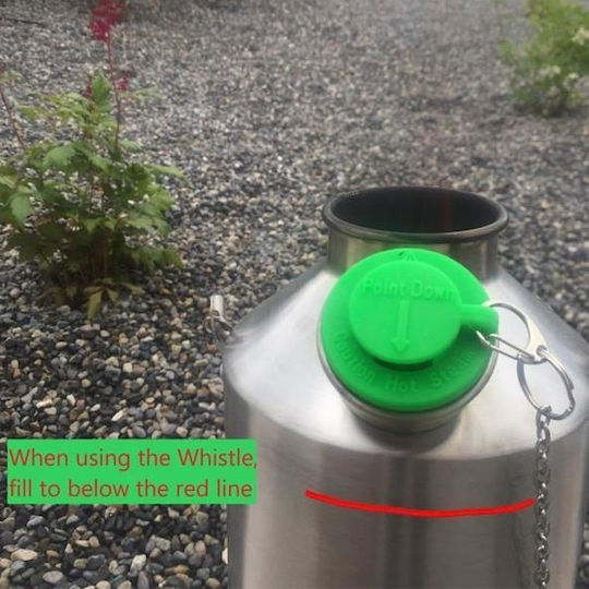 ‘Base Camp’ Kettle 1.6 L Stainless Steel + Whistle Kelly Kettle