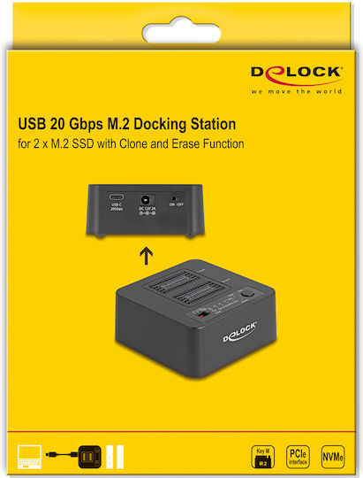 DeLock Docking Station for 2 Hard Drives PCIe (64300)